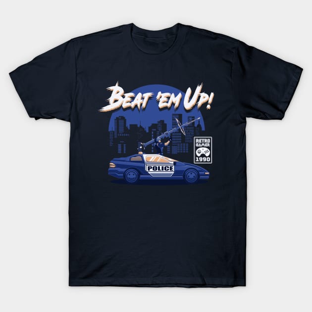 Beat 'Em Up! T-Shirt by SquidStudio